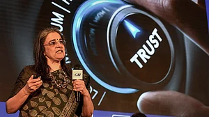 PTI : In this April 2, 2024 file photo, Chairperson of the Securities and Exchange Board of India (SEBI) Madhabi Puri Buch speaks during CII's 17th Corporate Governance Summit, in Mumbai